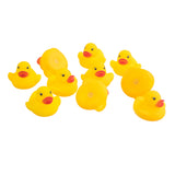 Maxbell 10 Pieces Yellow Baby Children Bath Toys Cute Rubber Squeaky Duck Ducky