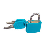 Maxbell Small Padlock with Two Keys for Luggage Suitcase Bag Light Blue