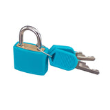 Maxbell Small Padlock with Two Keys for Luggage Suitcase Bag Light Blue