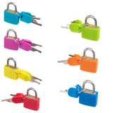 Maxbell Small Padlock with Two Keys for Luggage Suitcase Bag Light Blue