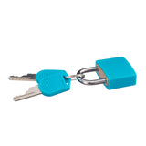 Maxbell Small Padlock with Two Keys for Luggage Suitcase Bag Light Blue