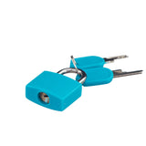 Maxbell Small Padlock with Two Keys for Luggage Suitcase Bag Light Blue