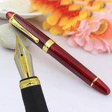 Maxbell Luxury Jinhao X450 Deep Red Fine Twist Carven B Nib Fountain Pen