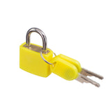 Maxbell Small Padlock with Two Keys for Luggage Suitcase Bag Yellow