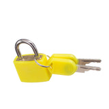 Maxbell Small Padlock with Two Keys for Luggage Suitcase Bag Yellow