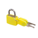 Maxbell Small Padlock with Two Keys for Luggage Suitcase Bag Yellow
