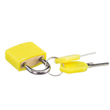 Maxbell Small Padlock with Two Keys for Luggage Suitcase Bag Yellow