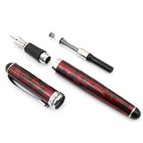 Maxbell NEW FINE Red ice Medium Nib FOUNTAIN PEN JINHAO X750