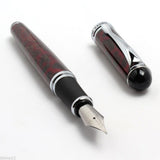 Maxbell NEW FINE Red ice Medium Nib FOUNTAIN PEN JINHAO X750