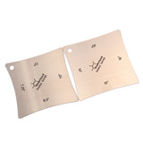 Maxbell 2pcs Guitar Fingerboard Measuring Radius Gauges