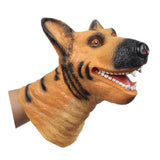 Maxbell Yellow Dog Head Action Figure Hand Puppet Toy Gift