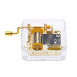 Maxbell Hand Crank Music Box Movement Play Amazing Grace - Gold