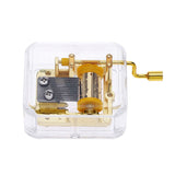 Maxbell Hand Crank Music Box Movement Play Amazing Grace - Gold