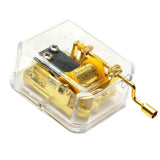 Maxbell Hand Crank Music Box Movement Play Amazing Grace - Gold