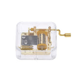 Maxbell Hand Crank Music Box Movement Play Memory-Gold