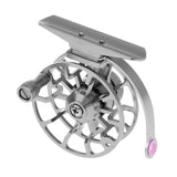 Maxbell Metal Ultra-light Former Ice Fishing Wheel Fly Fishing Reel Dark Silver