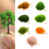 Maxbell Orange & Red Granular Shape DIY Foliage Sponge Leaves Model Mini Trees Model