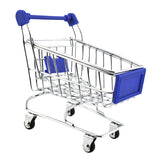 Maxbell Mini Shopping Cart Trolley Toy Dark Blue