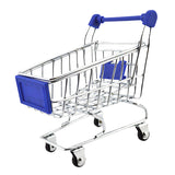 Maxbell Mini Shopping Cart Trolley Toy Dark Blue