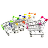 Maxbell Mini Shopping Cart Trolley Toy Dark Blue
