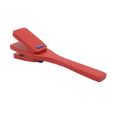 Maxbell 1pc Kids Wooden Castanet Clapper Handle Toys Red