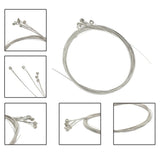 Maxbell 6pcs Electric Guitar String Nickel Alloy Wound Silver White