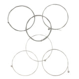 Maxbell 6pcs Electric Guitar String Nickel Alloy Wound Silver White