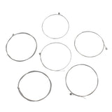 Maxbell 6pcs Electric Guitar String Nickel Alloy Wound Silver White