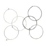 Maxbell 6pcs Electric Guitar String Nickel Alloy Wound Silver White