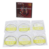 Maxbell 6pcs Electric Guitar String Nickel Alloy Wound Silver White