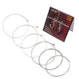 Maxbell 6pcs Electric Guitar String Nickel Alloy Wound Silver White