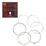 Maxbell 6pcs Electric Guitar String Nickel Alloy Wound Silver White