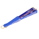 Maxbell Sweet Style Flowers Hand Fan Folding Fan Dancing Party Fan Royal Blue