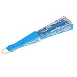 Maxbell Sweet Style Flowers Hand Fan Folding Fan Dancing Party Fan Lake - Blue
