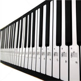 Maxbell Transparent 49 61 Key Electronic Keyboard 88 Key Piano Stave Note Sticker