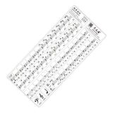 Maxbell Transparent 49 61 Key Electronic Keyboard 88 Key Piano Stave Note Sticker