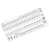 Maxbell Transparent 49 61 Key Electronic Keyboard 88 Key Piano Stave Note Sticker