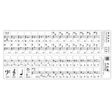 Maxbell Transparent 49 61 Key Electronic Keyboard 88 Key Piano Stave Note Sticker