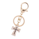 Maxbell Crystal Christian Cross Charm Keyring
