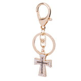 Maxbell Crystal Christian Cross Charm Keyring
