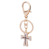 Maxbell Crystal Christian Cross Charm Keyring