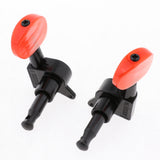 Maxbell 3L 3R Sealed Guitar Turner Machine Heads Black+Red