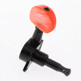 Maxbell 3L 3R Sealed Guitar Turner Machine Heads Black+Red