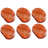Maxbell 6pcs Oval Guitar Tuning Machine Head Buttons Jade Red