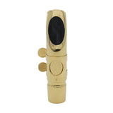 Maxbell Alto Sax Saxophone Mouthpiece #8 Metal with Cap and Ligature Golden Plated