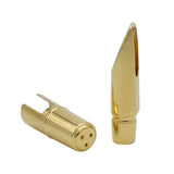 Maxbell Alto Sax Saxophone Mouthpiece #8 Metal with Cap and Ligature Golden Plated