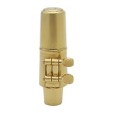 Maxbell Alto Sax Saxophone Mouthpiece #8 Metal with Cap and Ligature Golden Plated