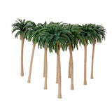 Maxbell 10pcs Green Model Coconut Palm Trees 1/75 13cm