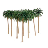 Maxbell 10pcs Green Model Coconut Palm Trees 1/75 13cm
