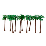 Maxbell 10pcs Model Coconut Palm Trees 1/100 11cm
